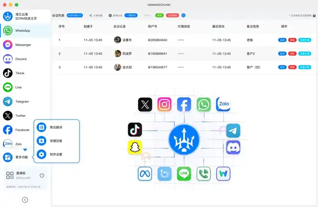 海王出海官方正版跨境电商出海工具航海日志中枢界面